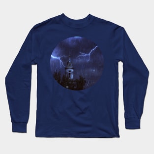 Old chapel and thunderstorm Long Sleeve T-Shirt